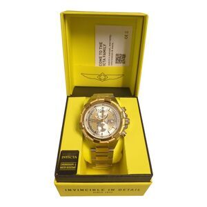 Invicta Men's Aviator 50.5mm Two Tone Stainless Steel Watch, 28120